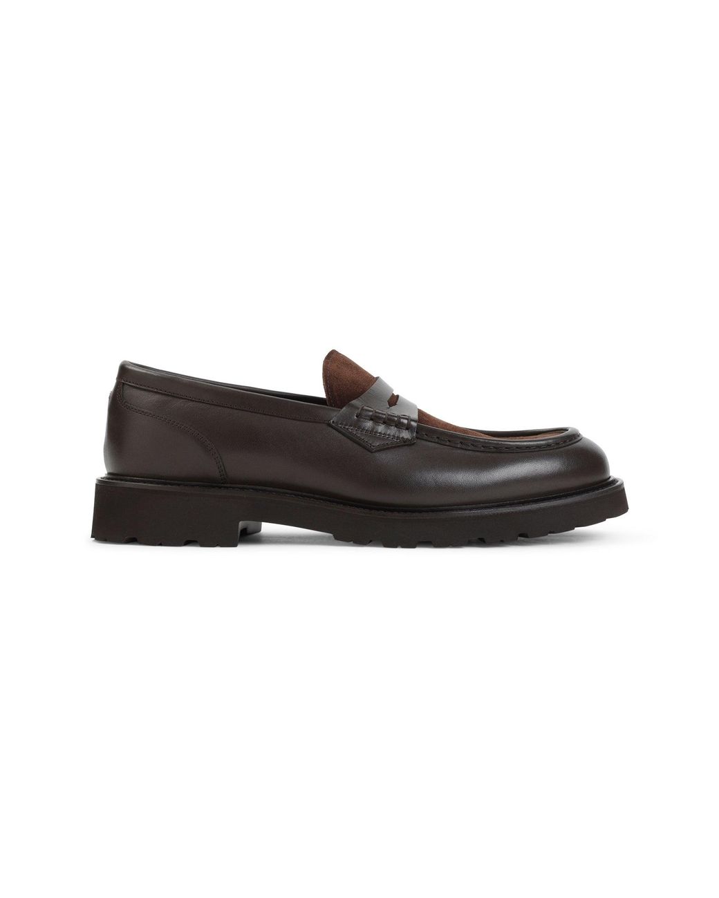 Canali Black Penny Loafer