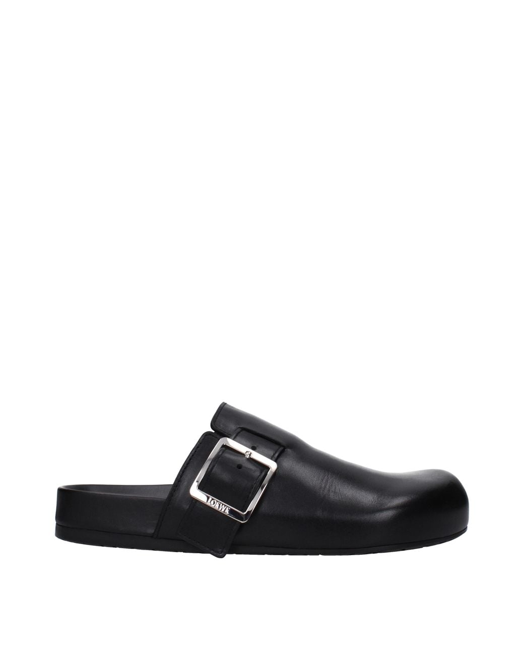 Loewe Black Ciabatte E Zoccoli Ease Uomo Pelle Nero