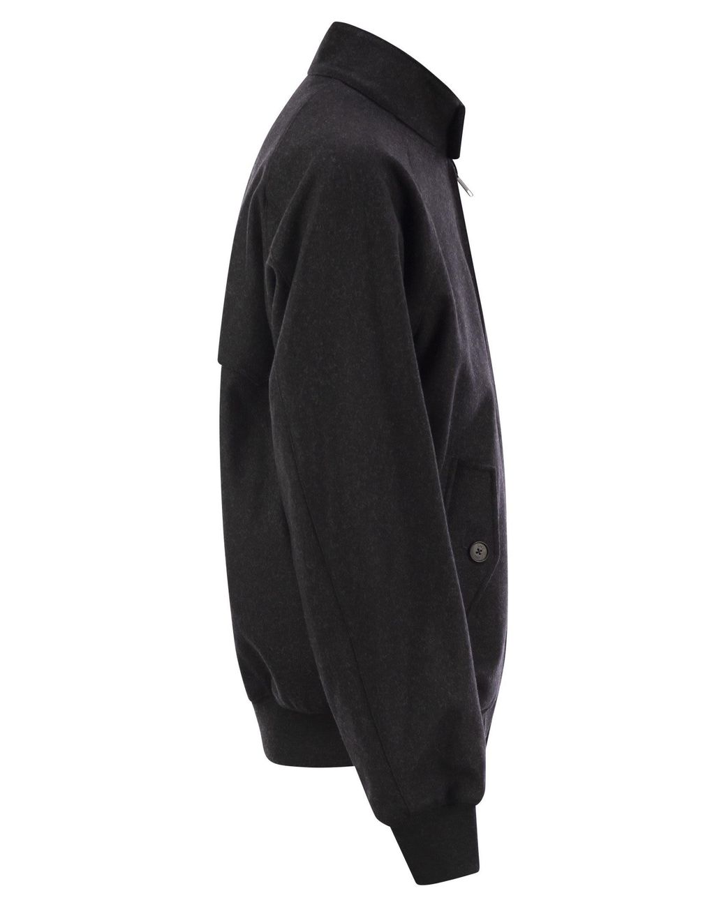 Baracuta Black Giubbotto Melton for men