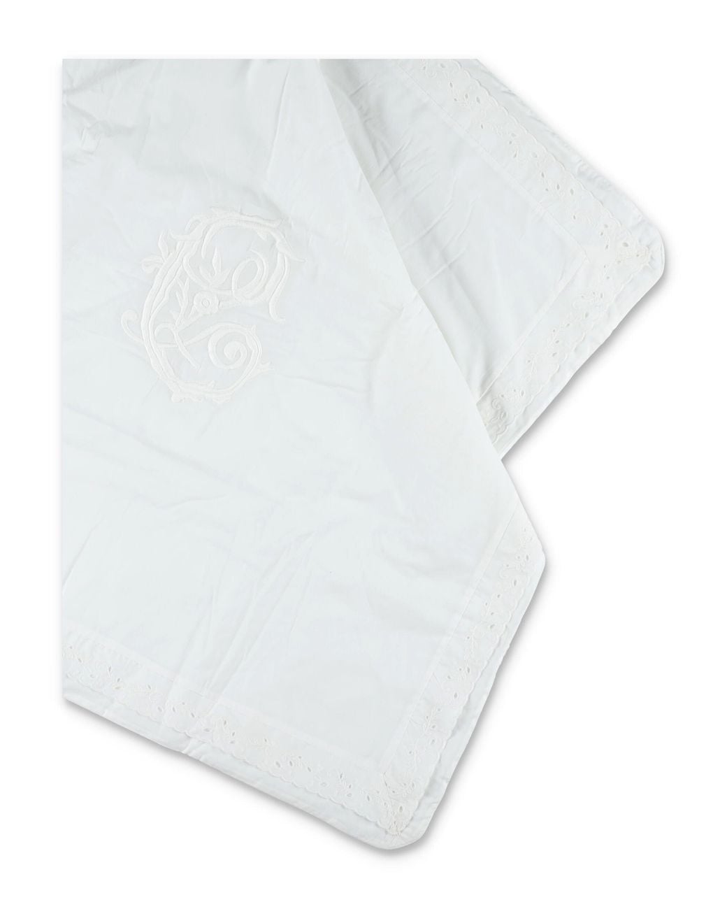 Chloé White Baby Girl Footed Romper Set