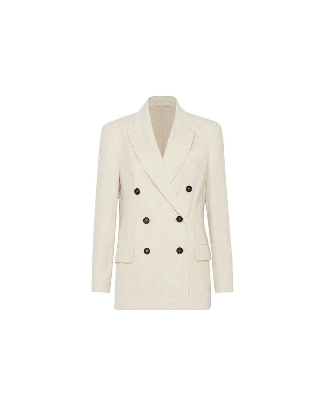 Brunello Cucinelli Natural Corduroy Blazer