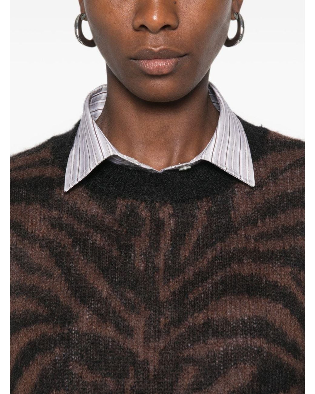 P.A.R.O.S.H. Black Wool Blend Sweater