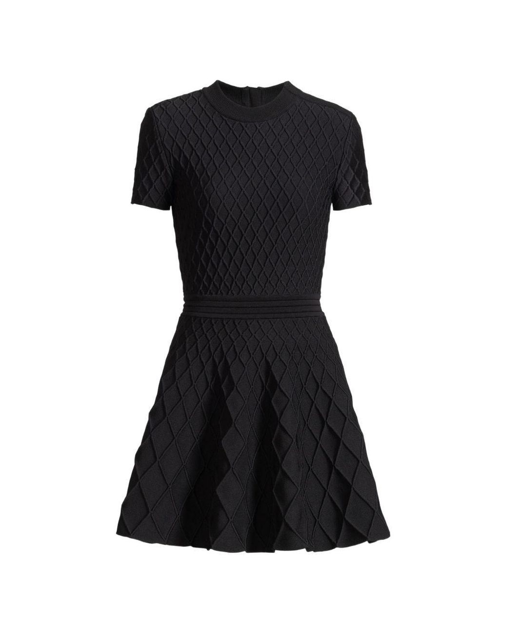 Balmain Black Flared Mini Dress