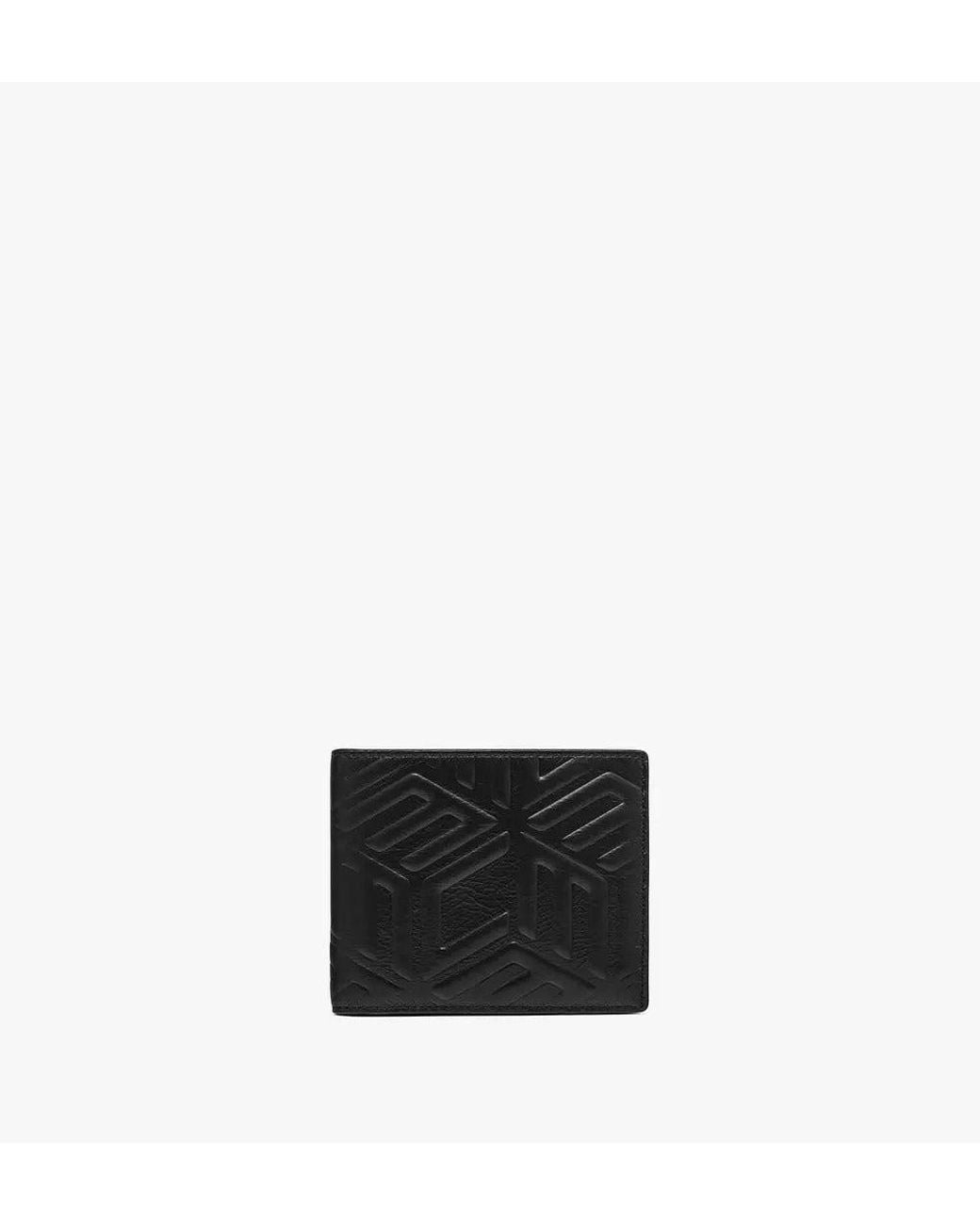 MCM Black Aren Leather Wallet for men