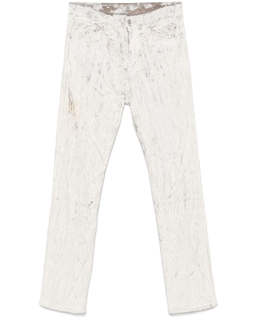 Rick Owens White Headon Trousers for men