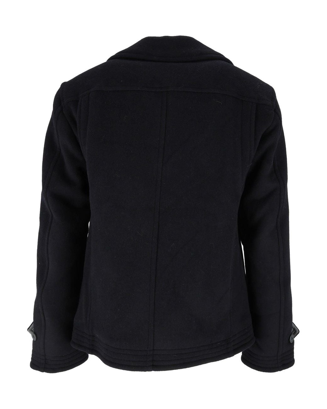Murphy & Nye Black Nights Tack Jacket Wool Double-Breasted Peacoat
