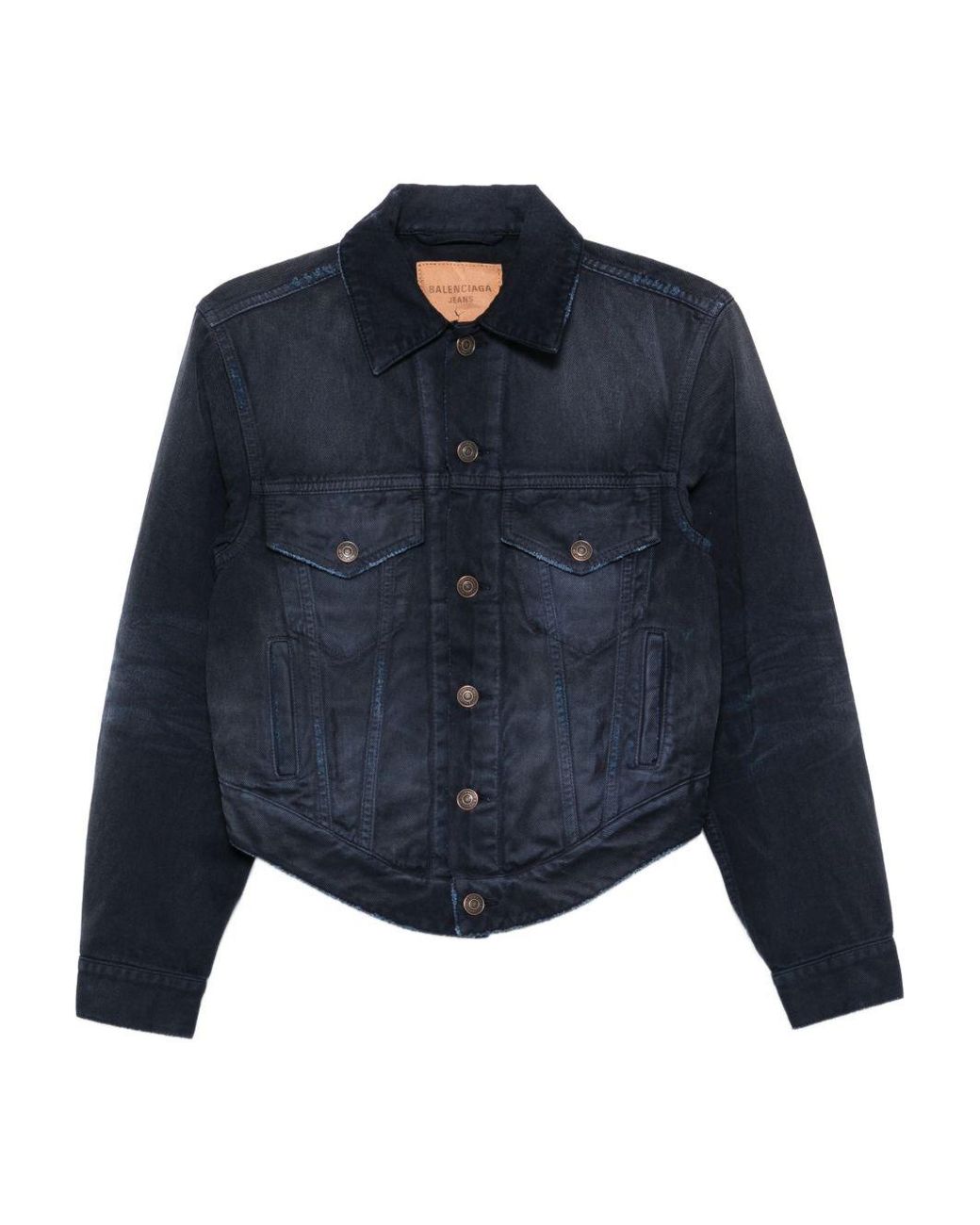 Balenciaga Blue Jacke Mit Knöpfen