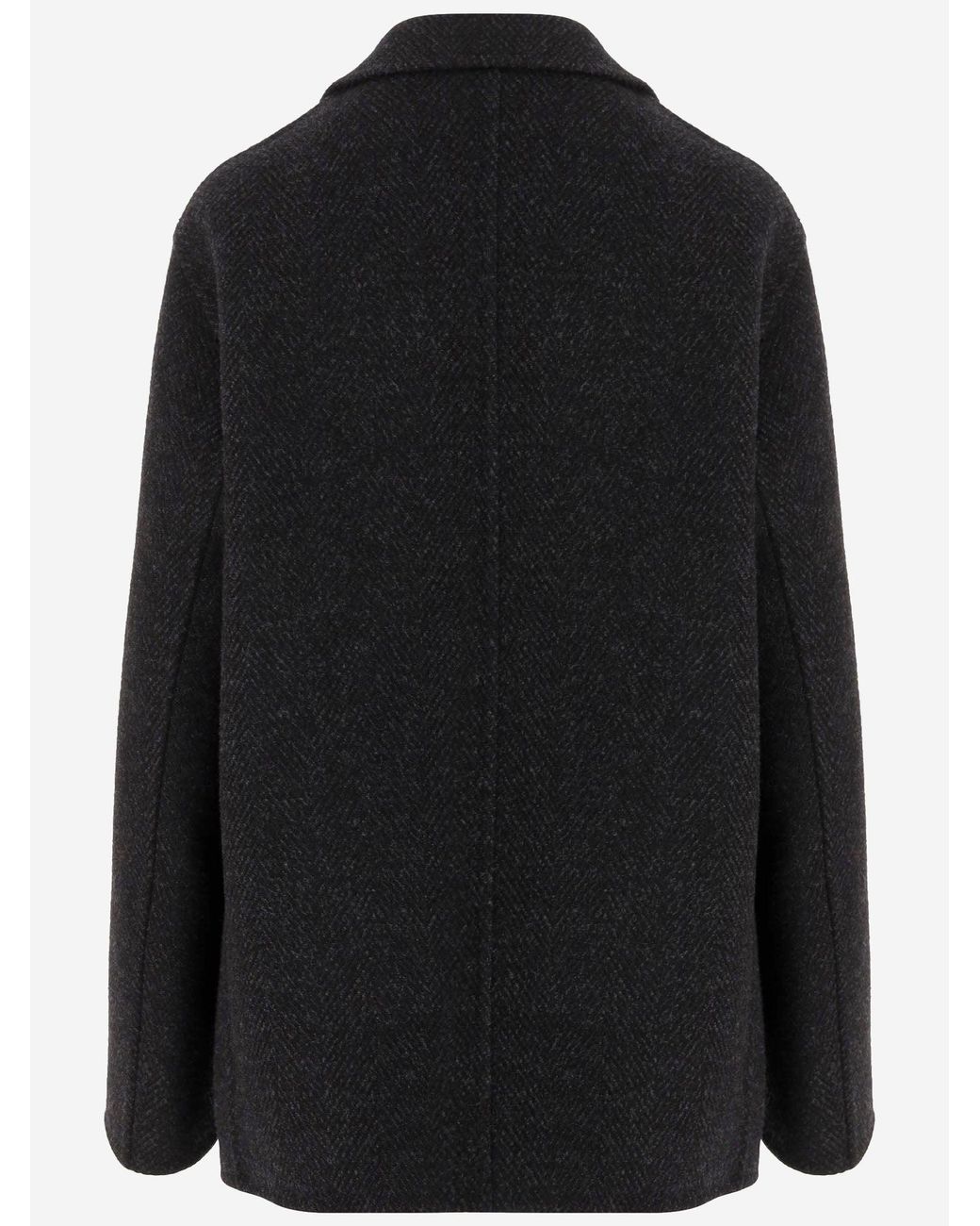 Jil Sander Black Wool Coat