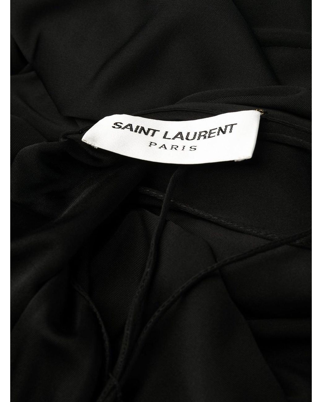 Saint Laurent Mouwloze Jurk in het Black