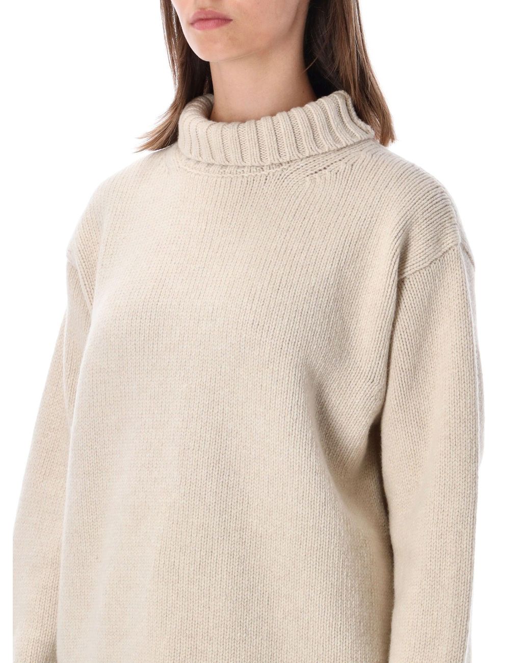 Rohe Natural Oversized Turtleneck Sweater