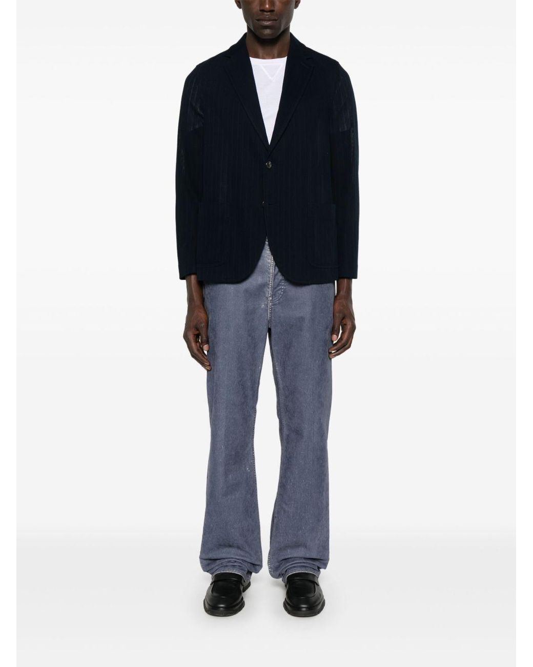 Circolo 1901 Blue Cotton Single-Breasted Jacket