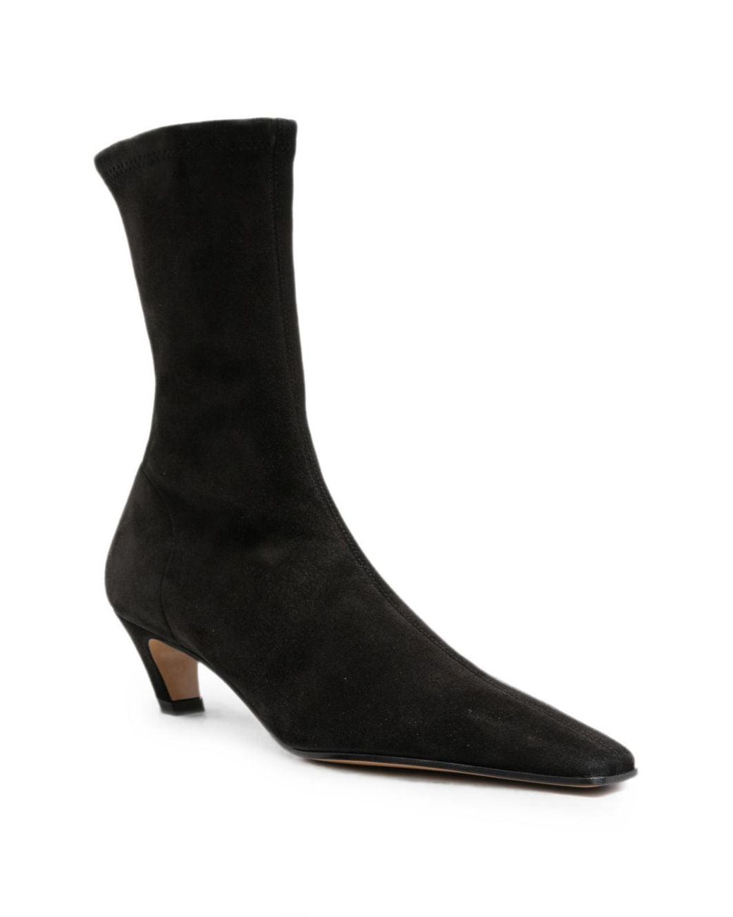 Khaite Black Arizona Ankle Boots
