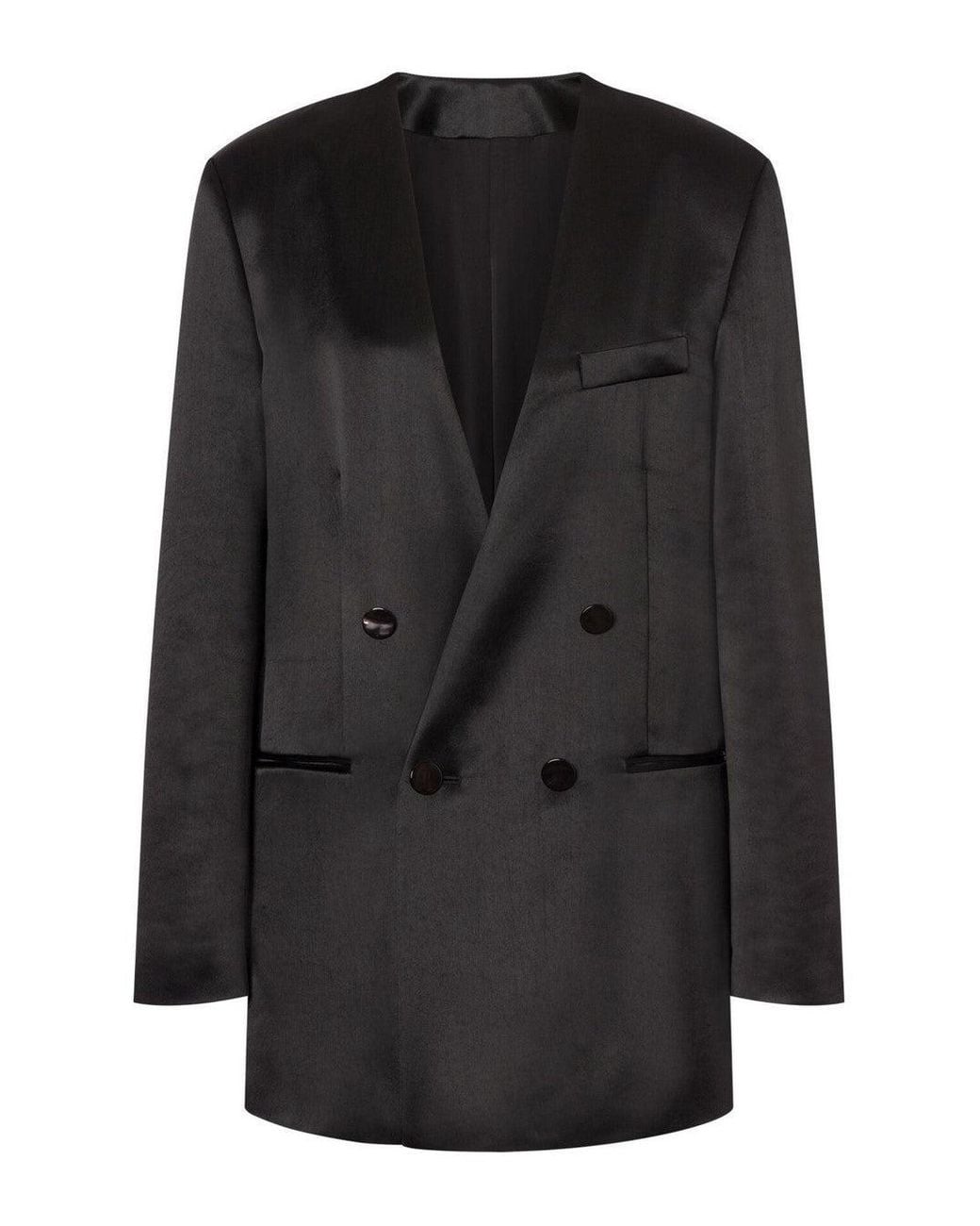 Philosophy Di Lorenzo Serafini Black Double Breasted Blazer