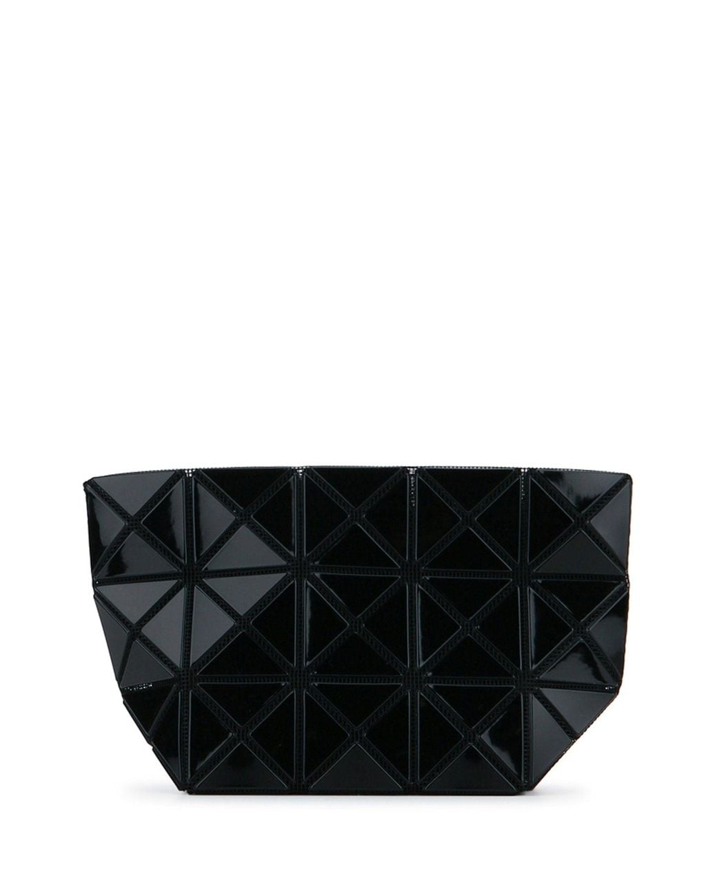 Issey Miyake Black Geometric Prism Clutch Bag