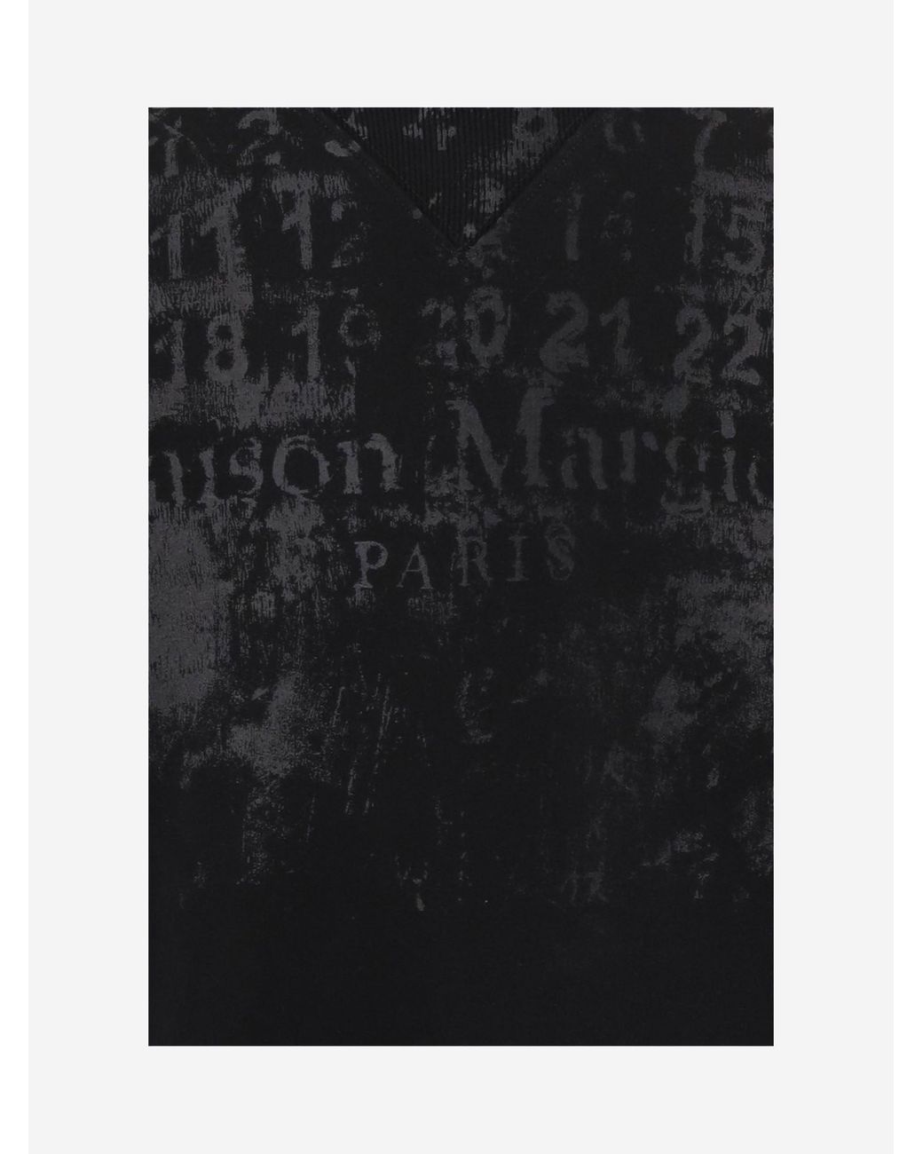 Maison Margiela Black Cotton Crewneck Sweatshirt Sweatshirts