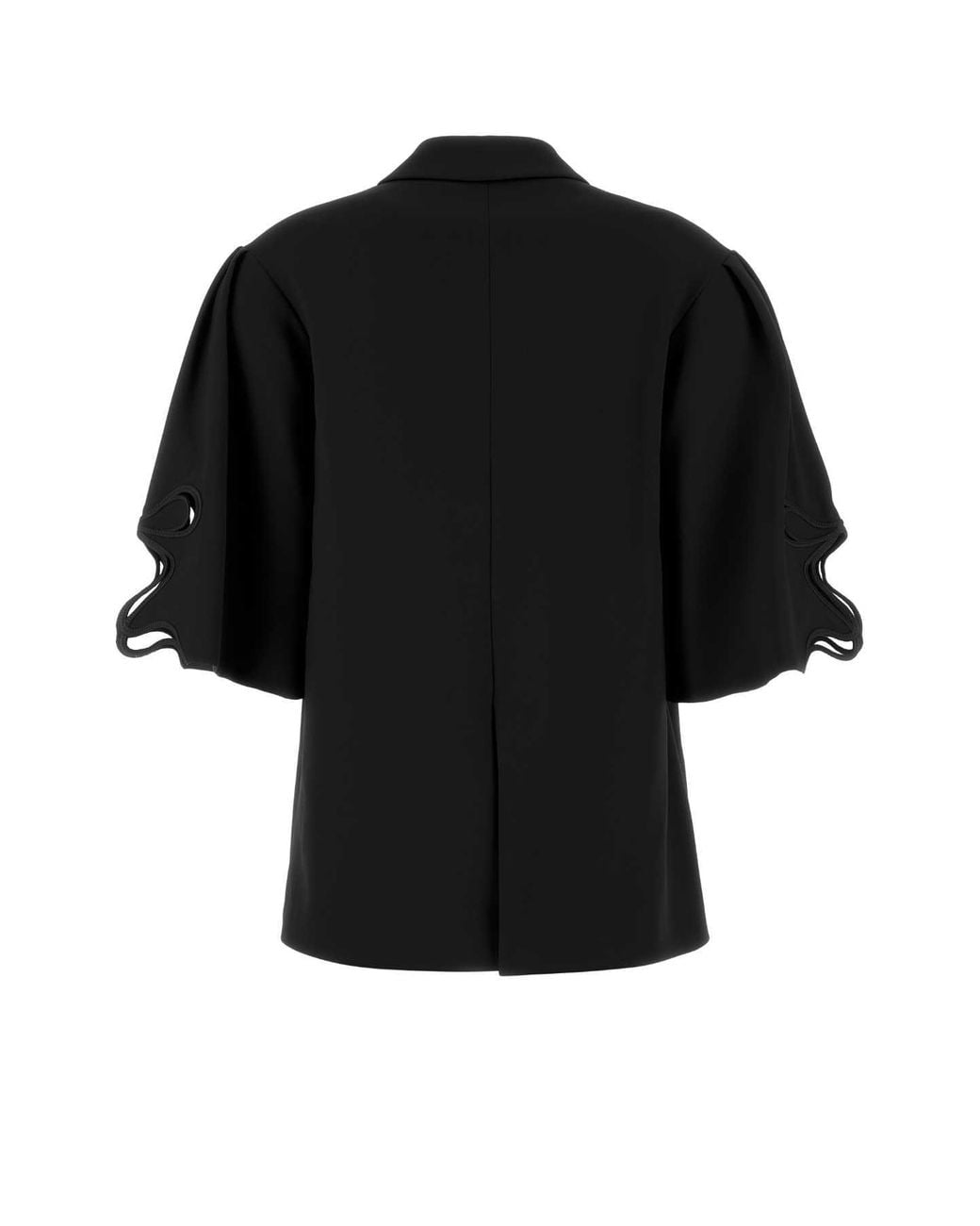 Blumarine Black Oversize Cady Blazer