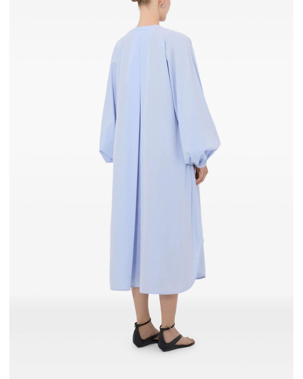 Loulou de Saison Blue Vitti Loose Fit Blouse Dress