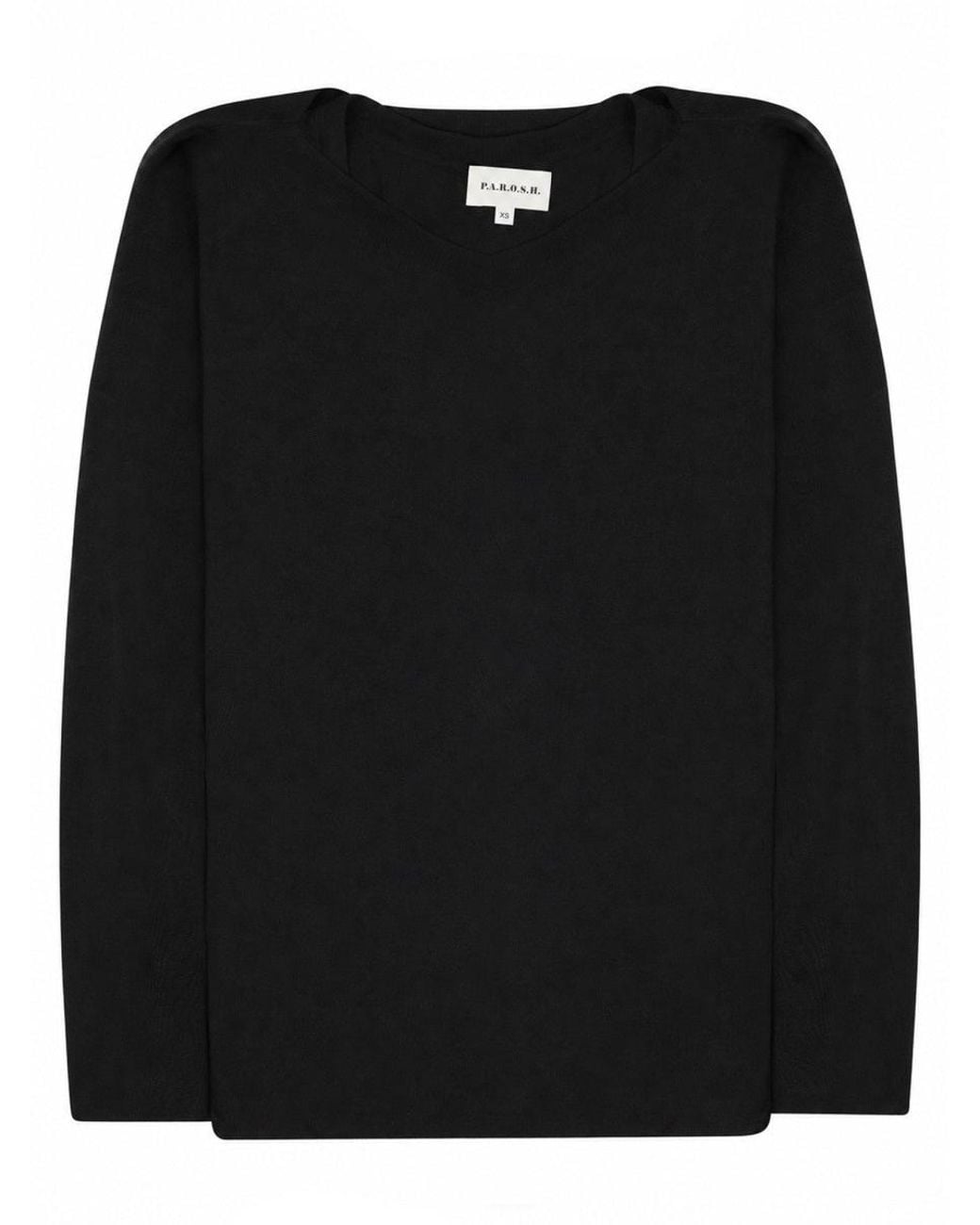 P.A.R.O.S.H. Black Jumper Babylon Linen Blend Jumpers