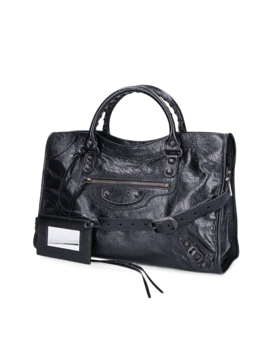 Balenciaga Blue Le City Medium Leather Handbag