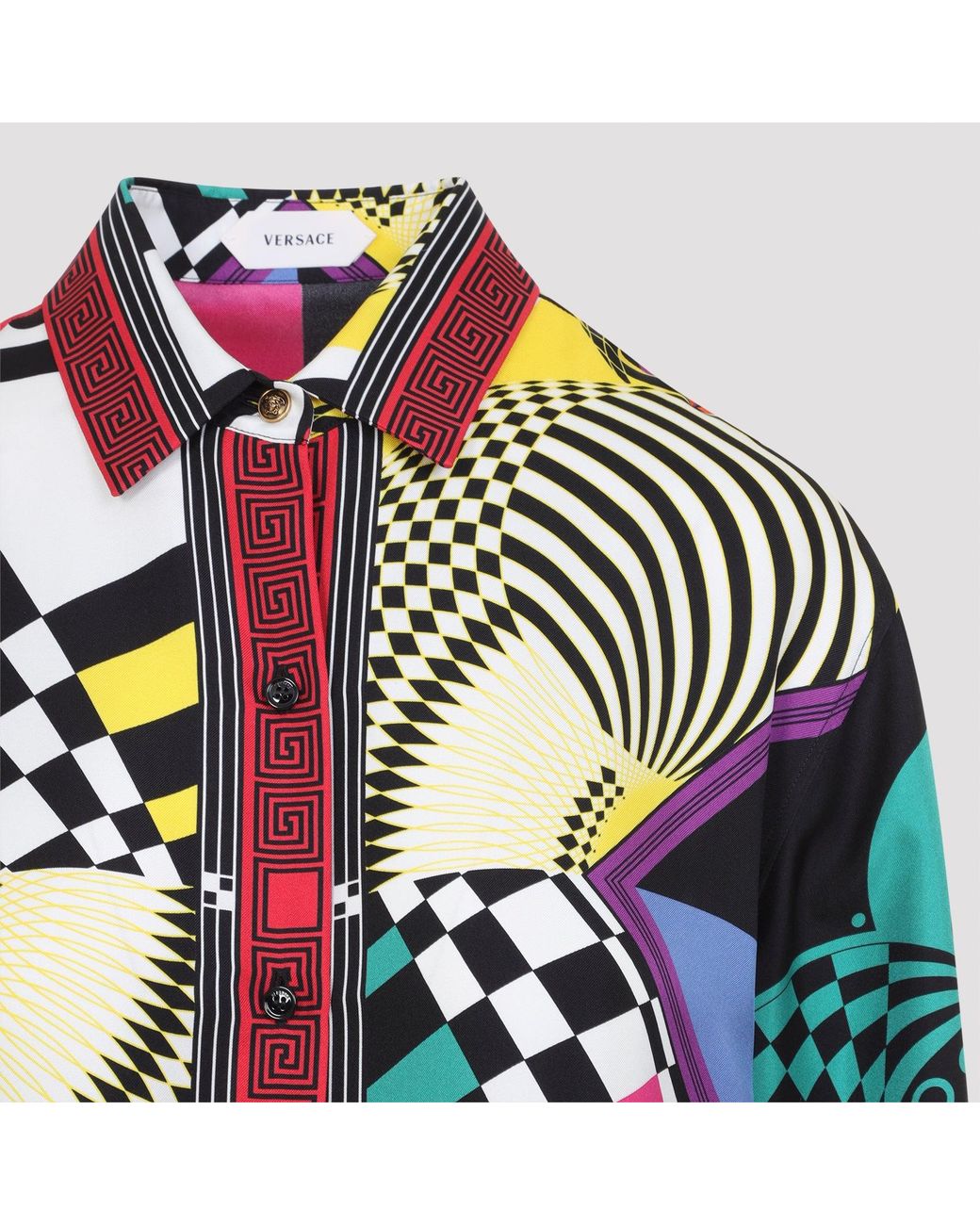Versace Blue Teatro Foulard Shirt