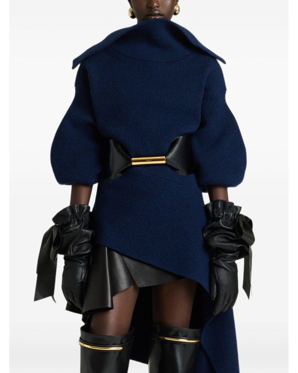 Givenchy Blue Wool And Cashmere Mini Dress