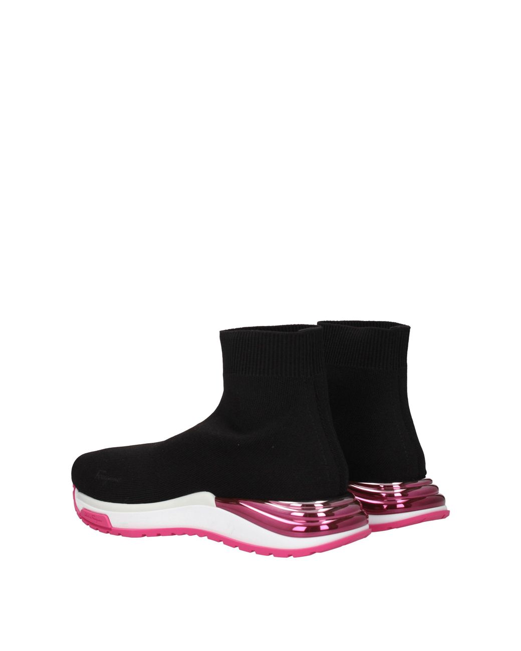 Ferragamo Black Sneakers Ninette Frau Stoff schwarz