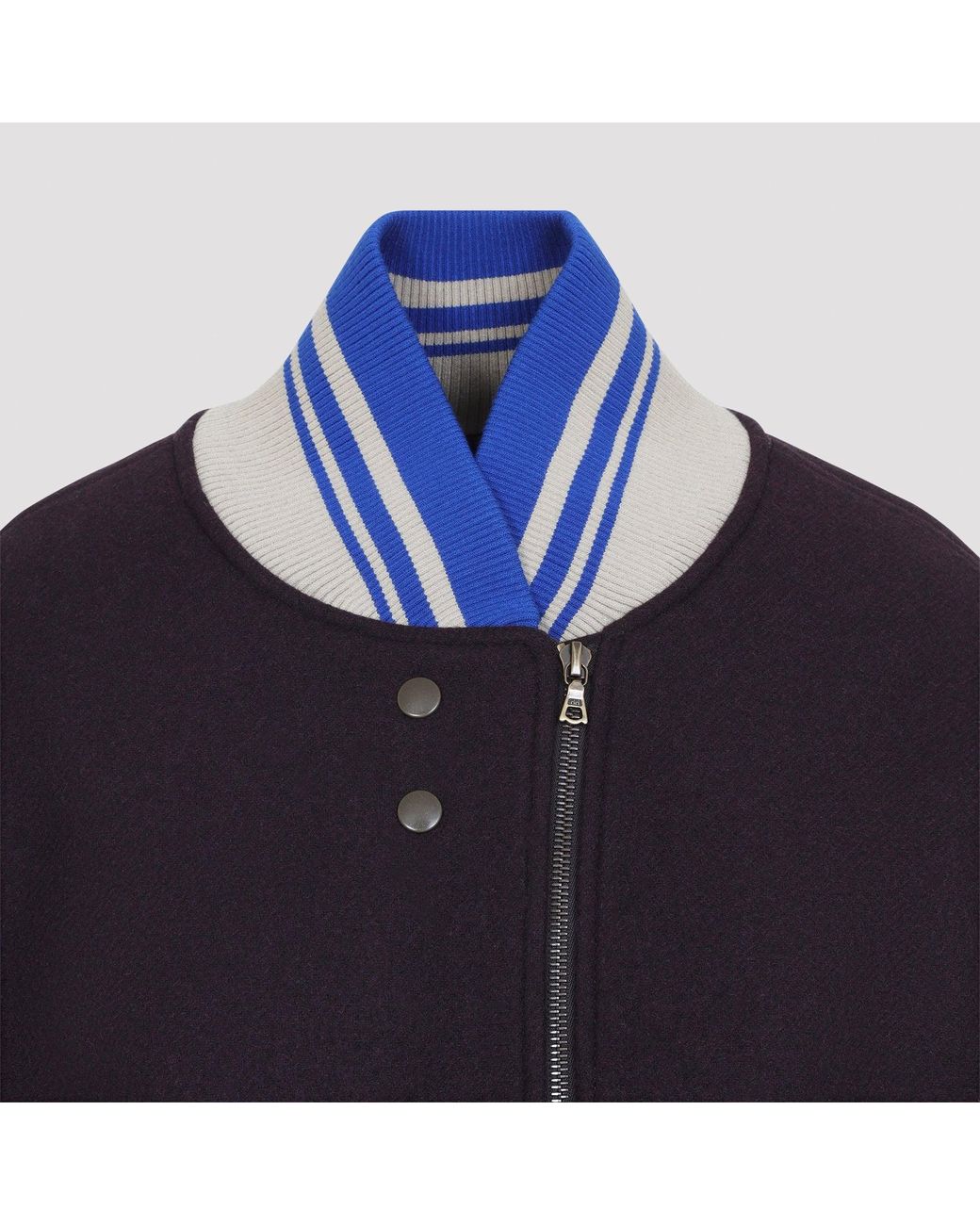 Dries Van Noten Blue Valdi Bomber Jacket