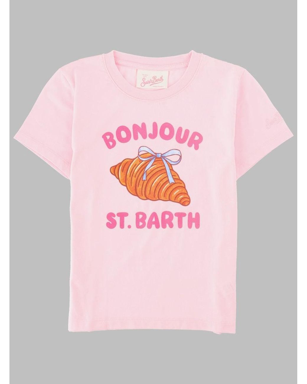 Mc2 Saint Barth Pink T-Shirt "Bonjour"