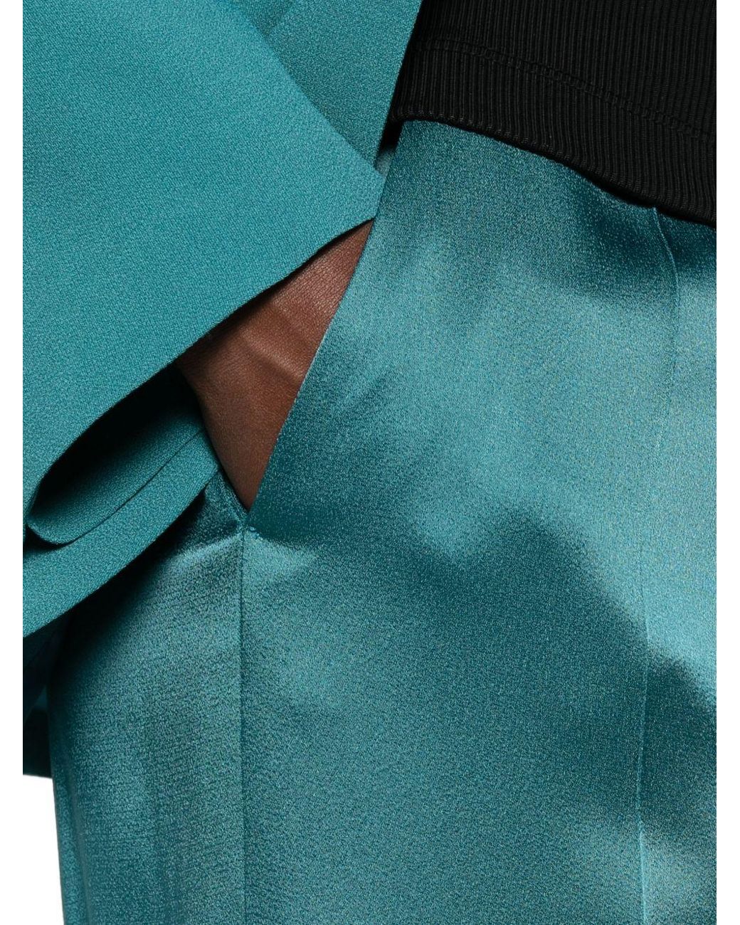 Forte_forte Blue High-Waisted Trousers