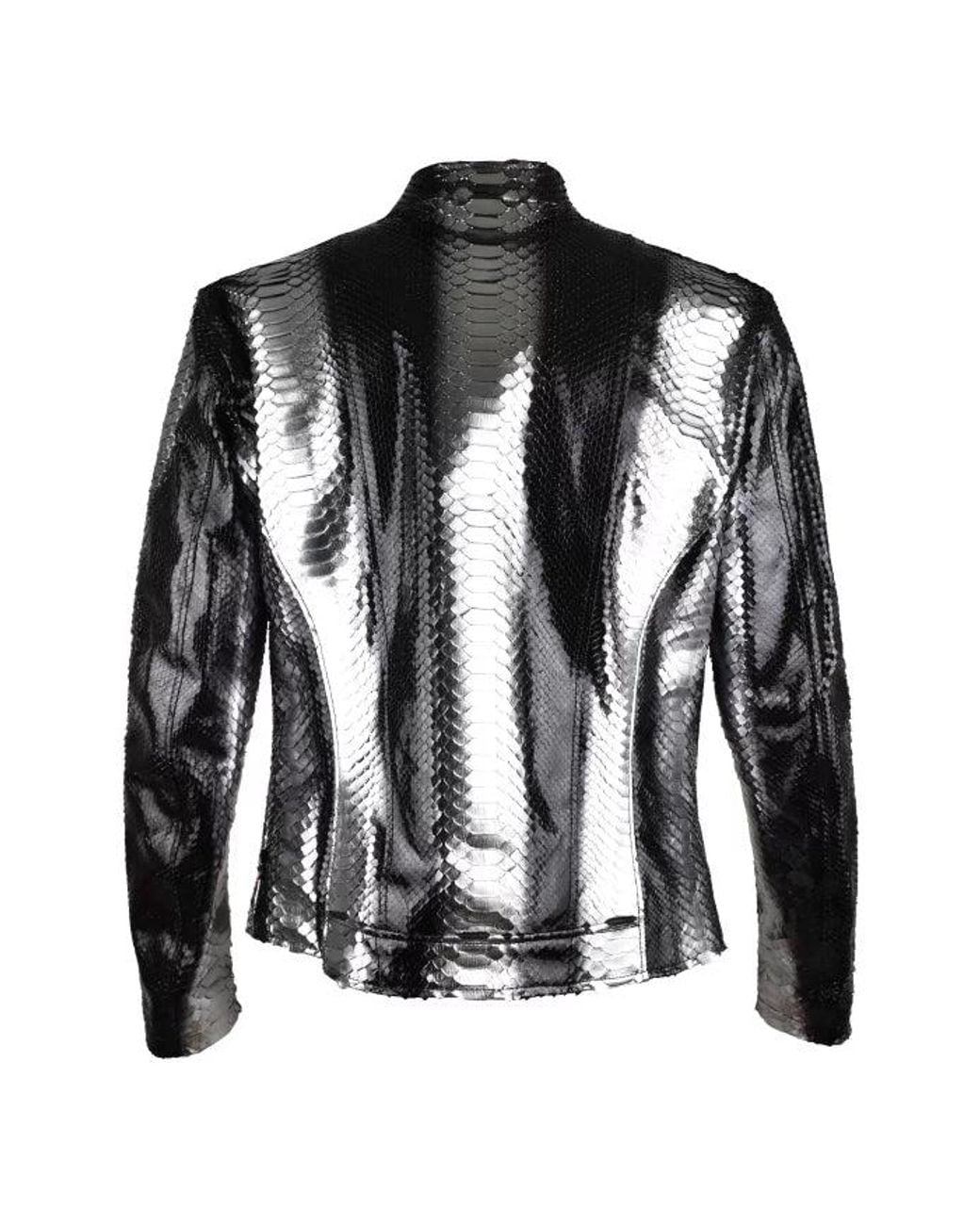 Philipp Plein Black Leather Jacket