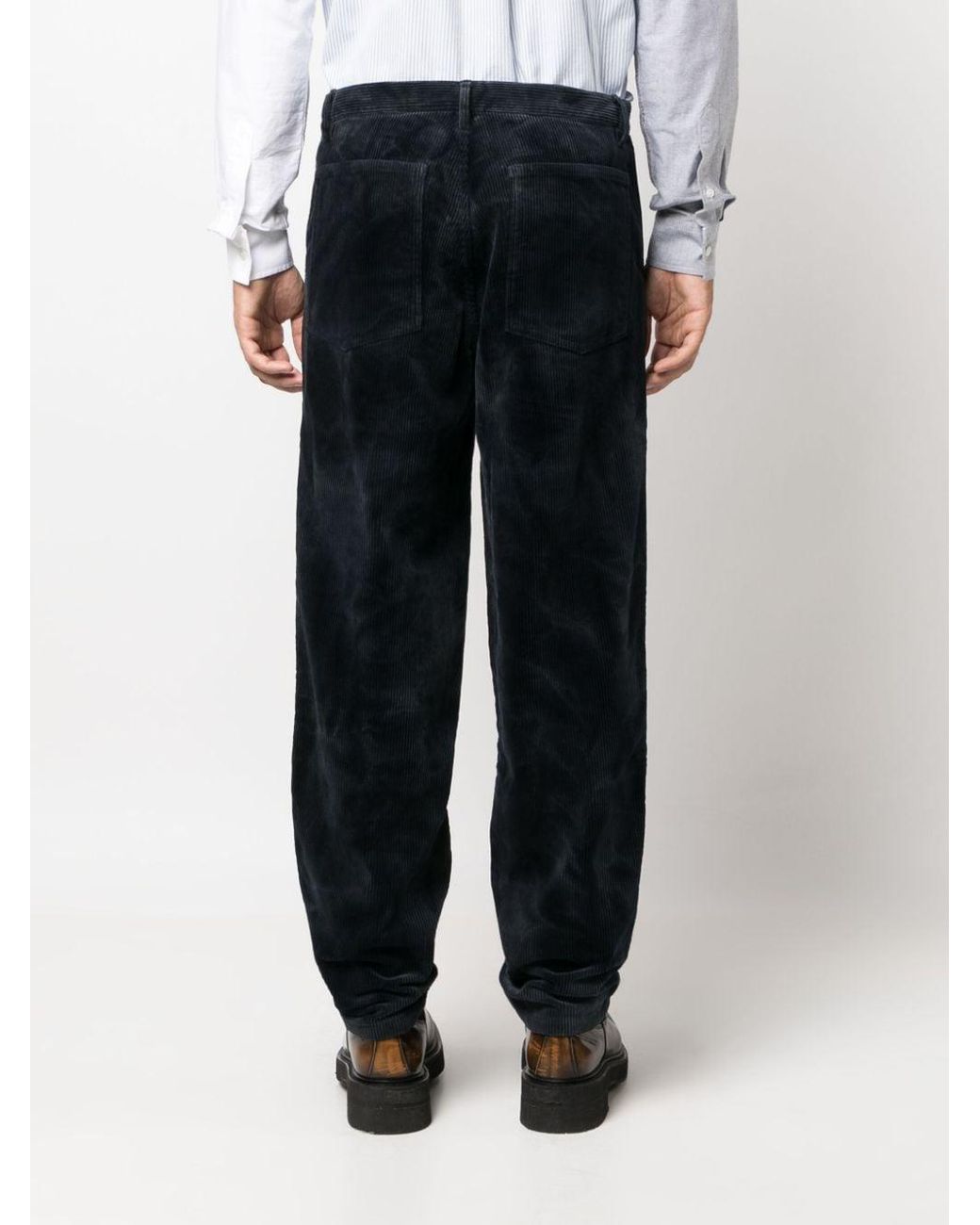 Comme des Garçons Blue Cotton Trousers for men