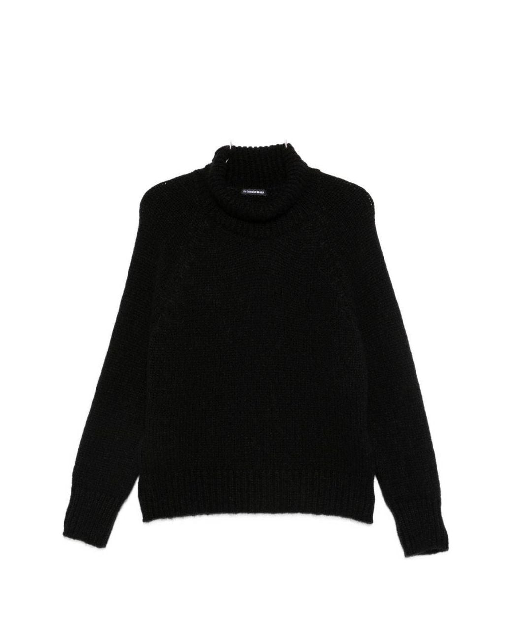 Susanne Bommer Black Wool Turtle Neck Jumper