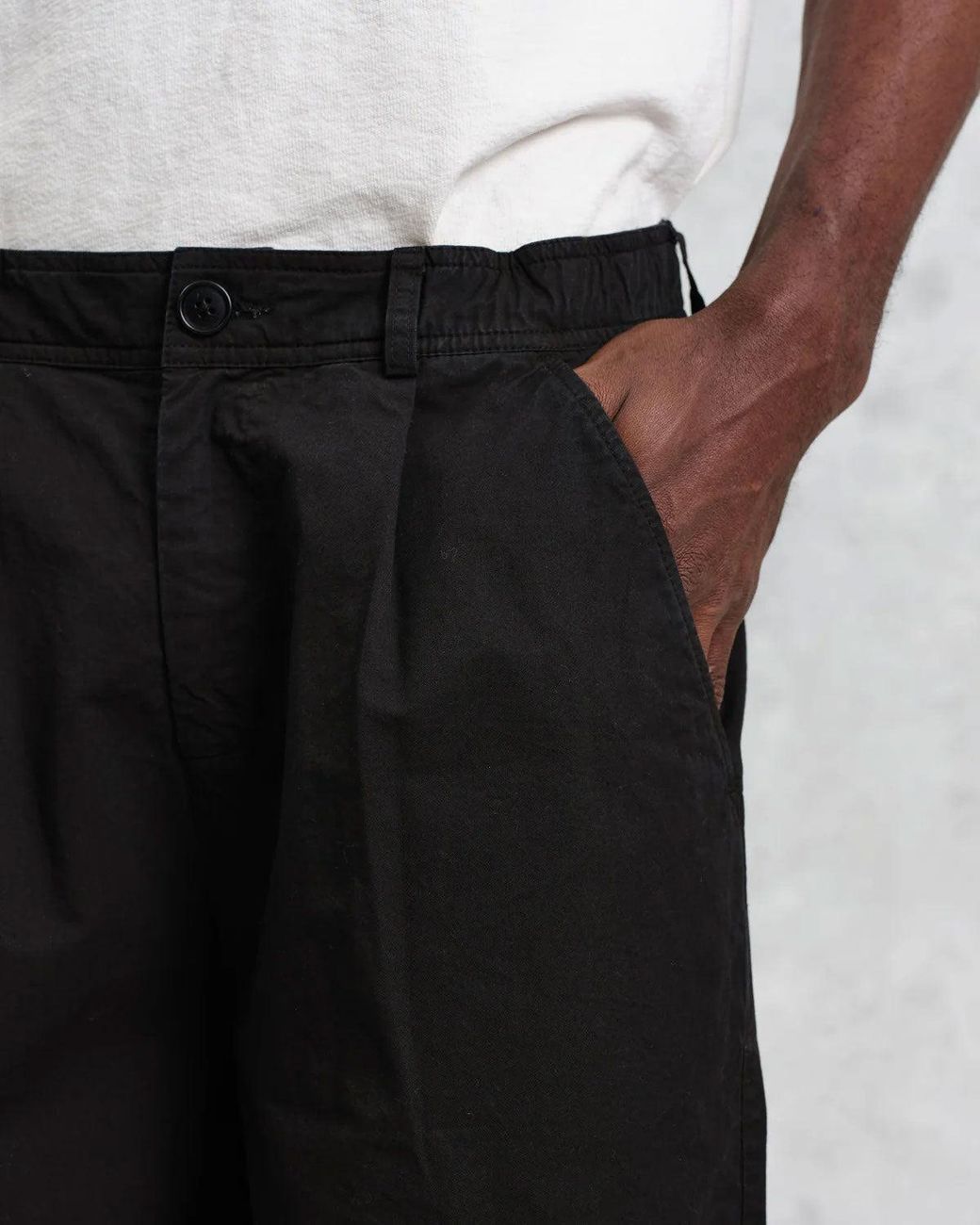 Wax London Black Trousers for men