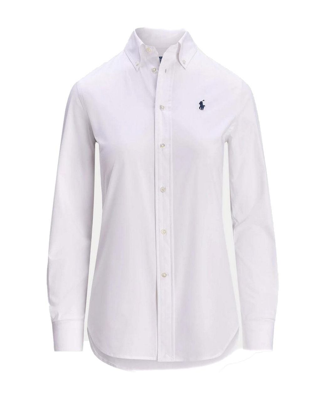 Polo Ralph Lauren White Flattering Fit Polo Shirt