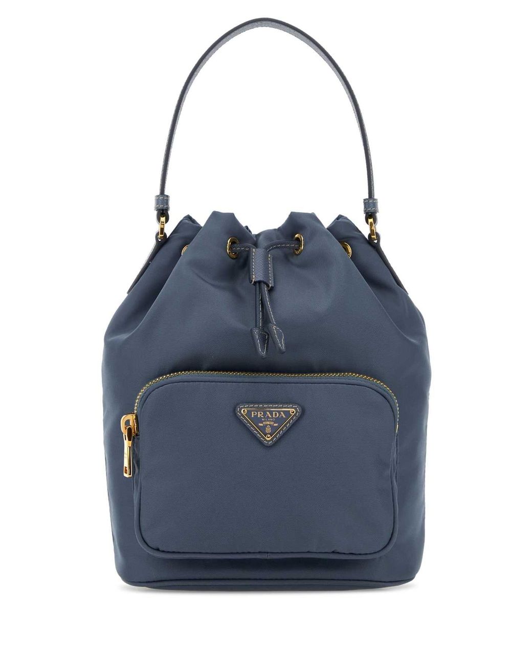 Prada Blue Cerulean Re-Nylon Duet Bucket Bag