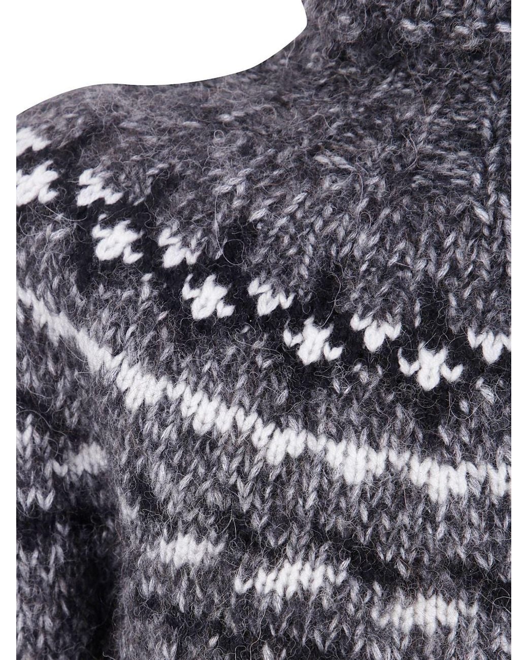 P.A.R.O.S.H. Gray P. A.R. O.S. H. Moline' Turtle Neck Sweater