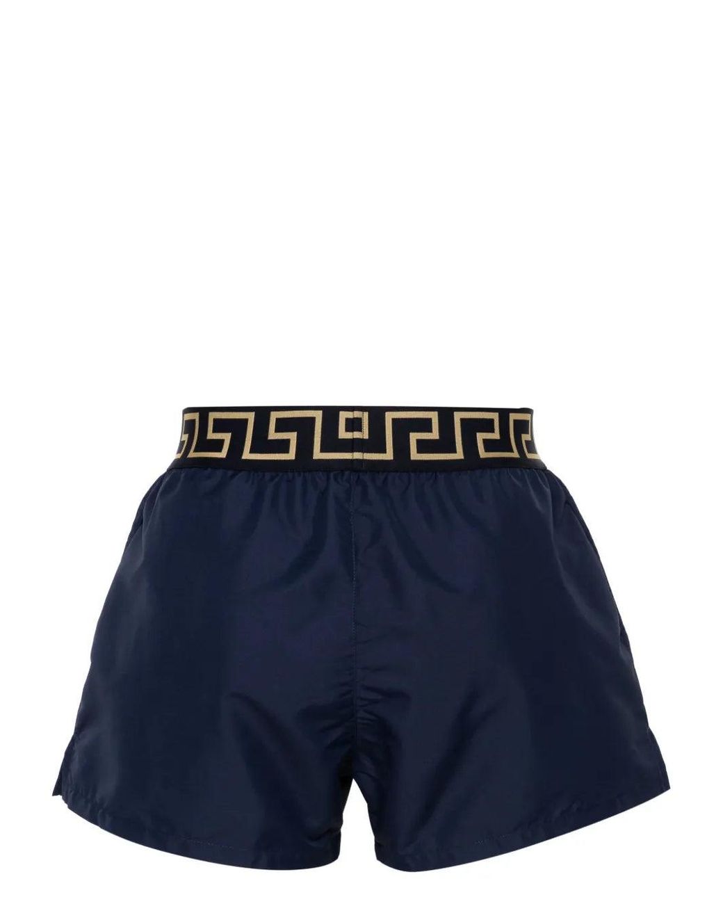 Versace Blue Greca Border Swimsuit