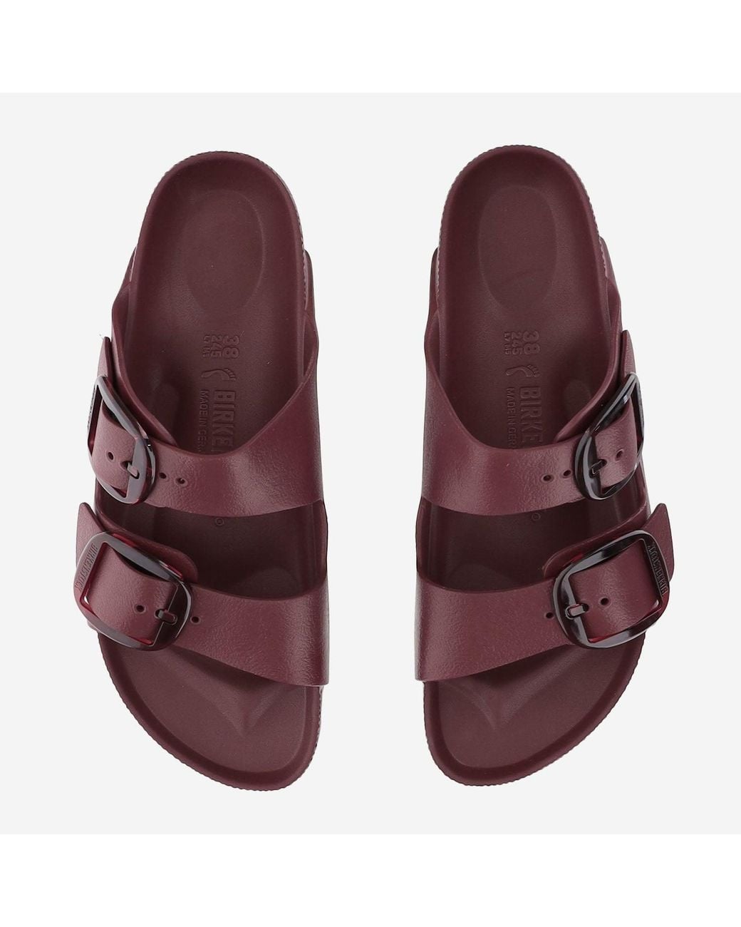 Birkenstock Red Arizona Big Buckle Sandals