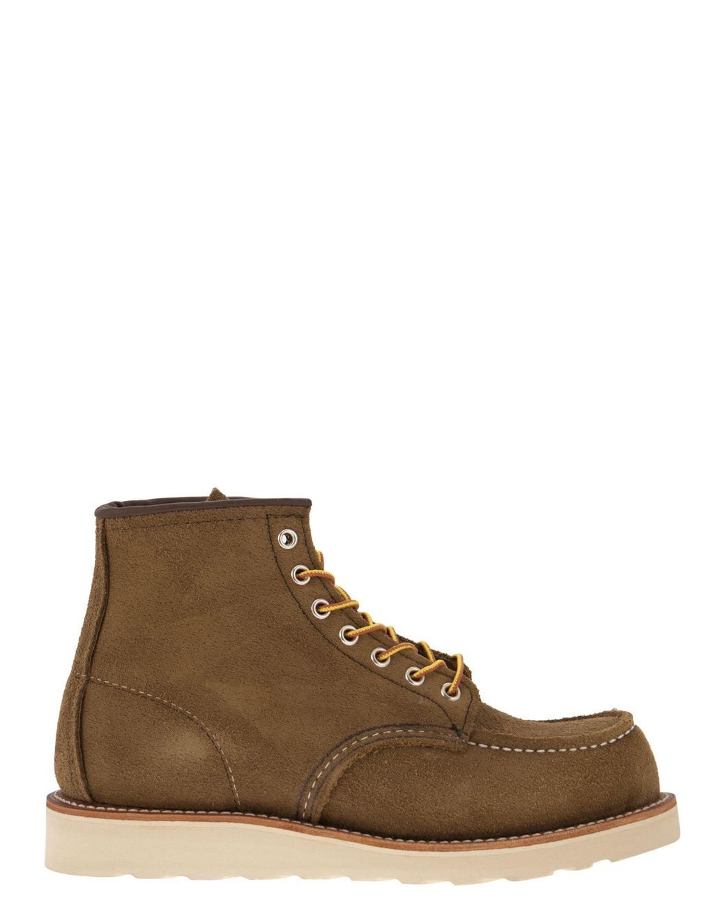 Red Wing Brown Classic Moc Mohave Suede Lace Up Boot