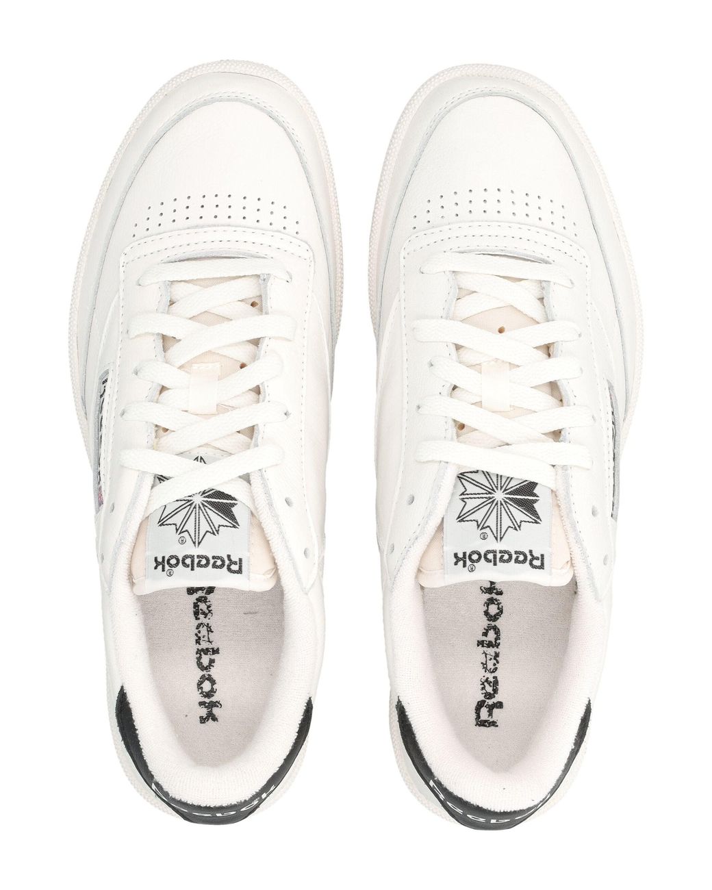 Reebok White Club C 85 Vintage Leather Sneakers