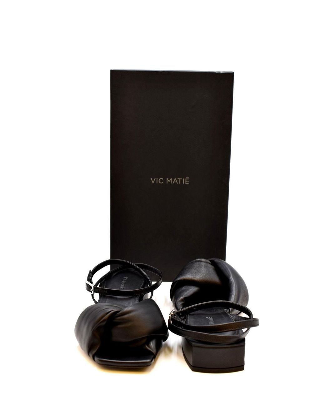 Vic Matié Black Sandals