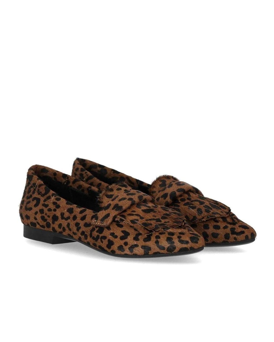 MISS OLIVIA Brown Ada Animalier Loafer