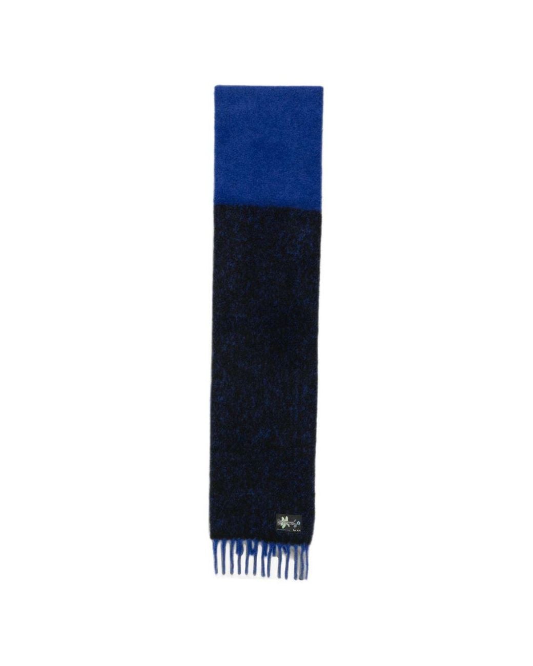 Paul Smith Blue Wool Blend Scarf