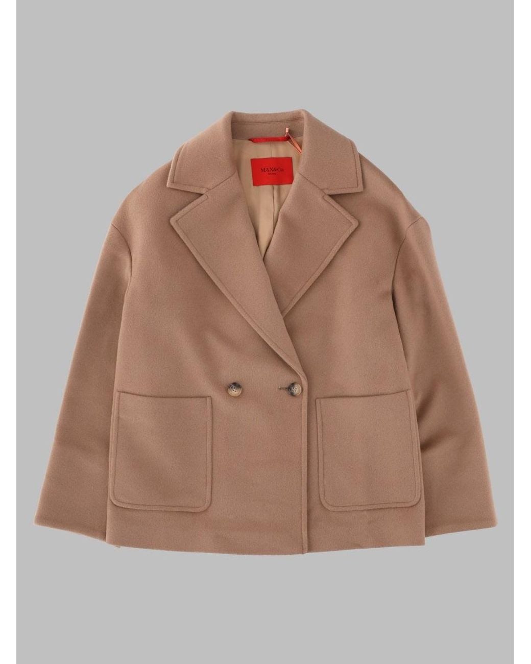 MAX&Co. Brown Girls 100% Wool Sports Jacket