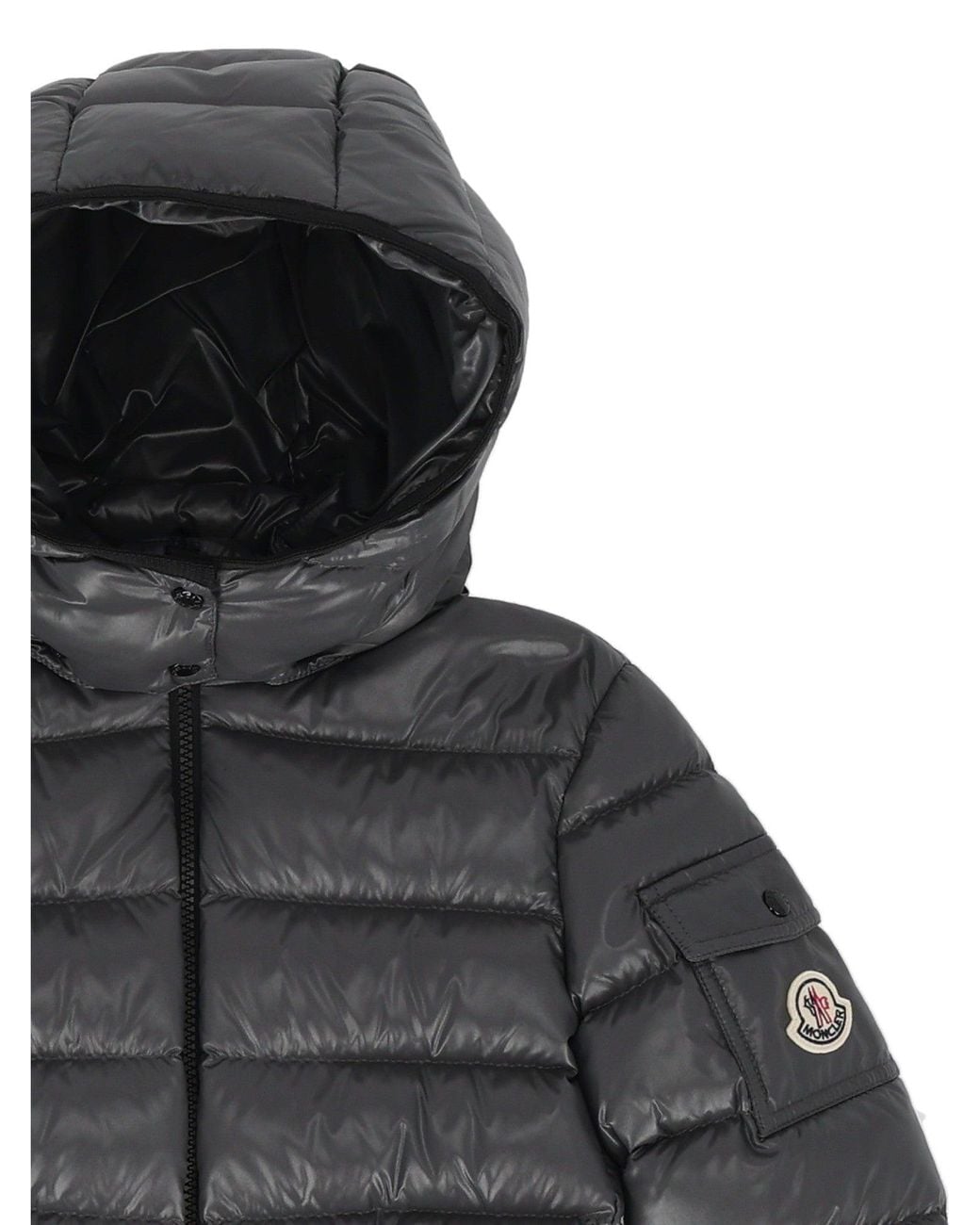 Moncler Donkergrijs Bady-jack in het Black