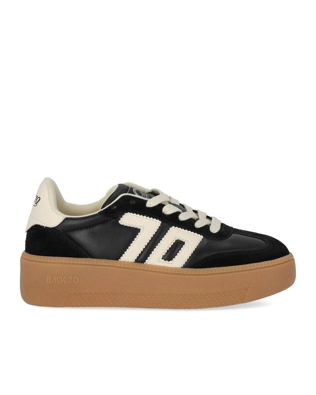 Back70 Black Xxl Leather Sneaker