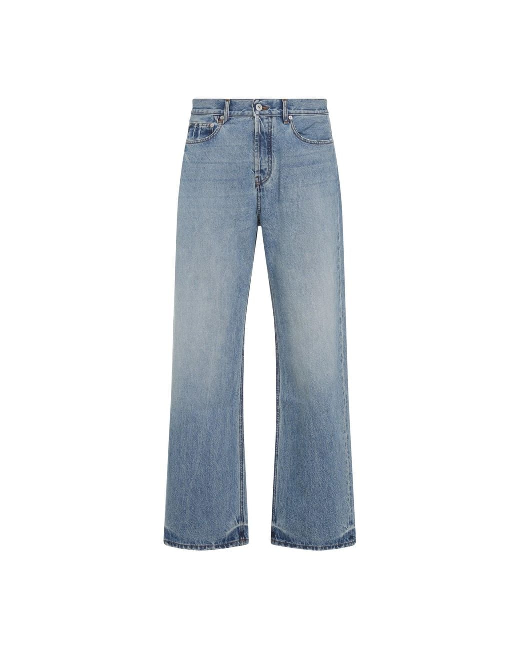 Jacquemus Blue Cotton Jeans