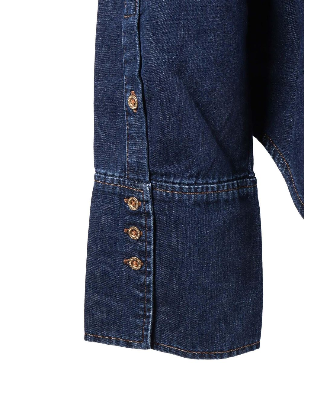 7 For All Mankind Blue Shaped Shirt Soul