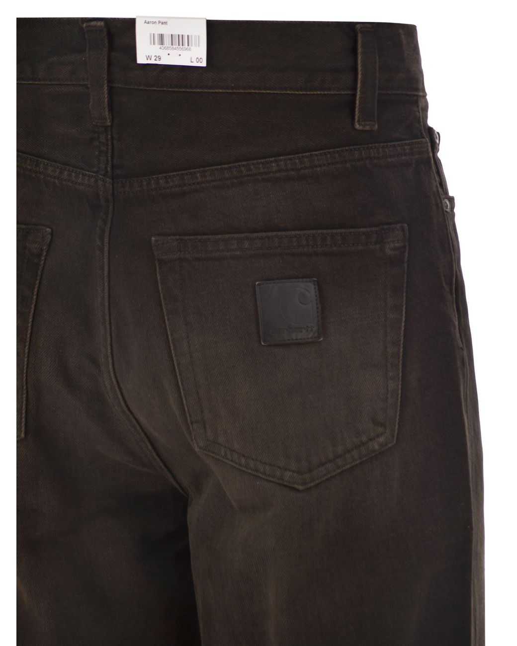 Carhartt Black Aaron Relaxed Fit Washed Denim Jeans