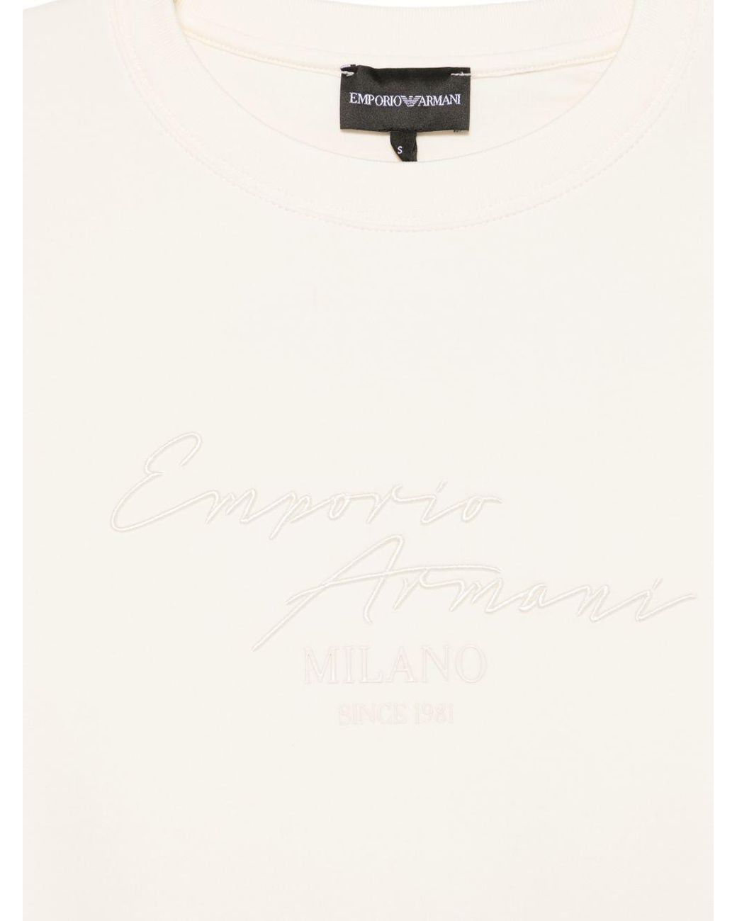 Emporio Armani White Sweaters